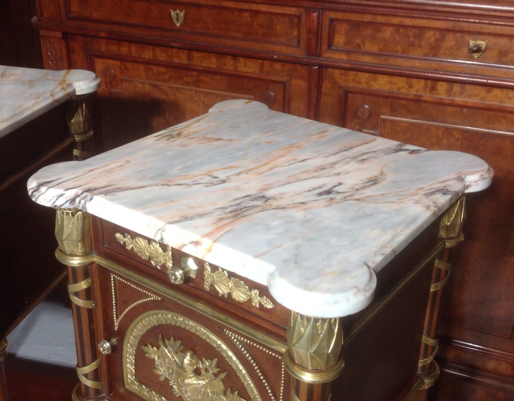 STUNNING PAIR OF FRENCH BEDSIDE CABINETS View XI