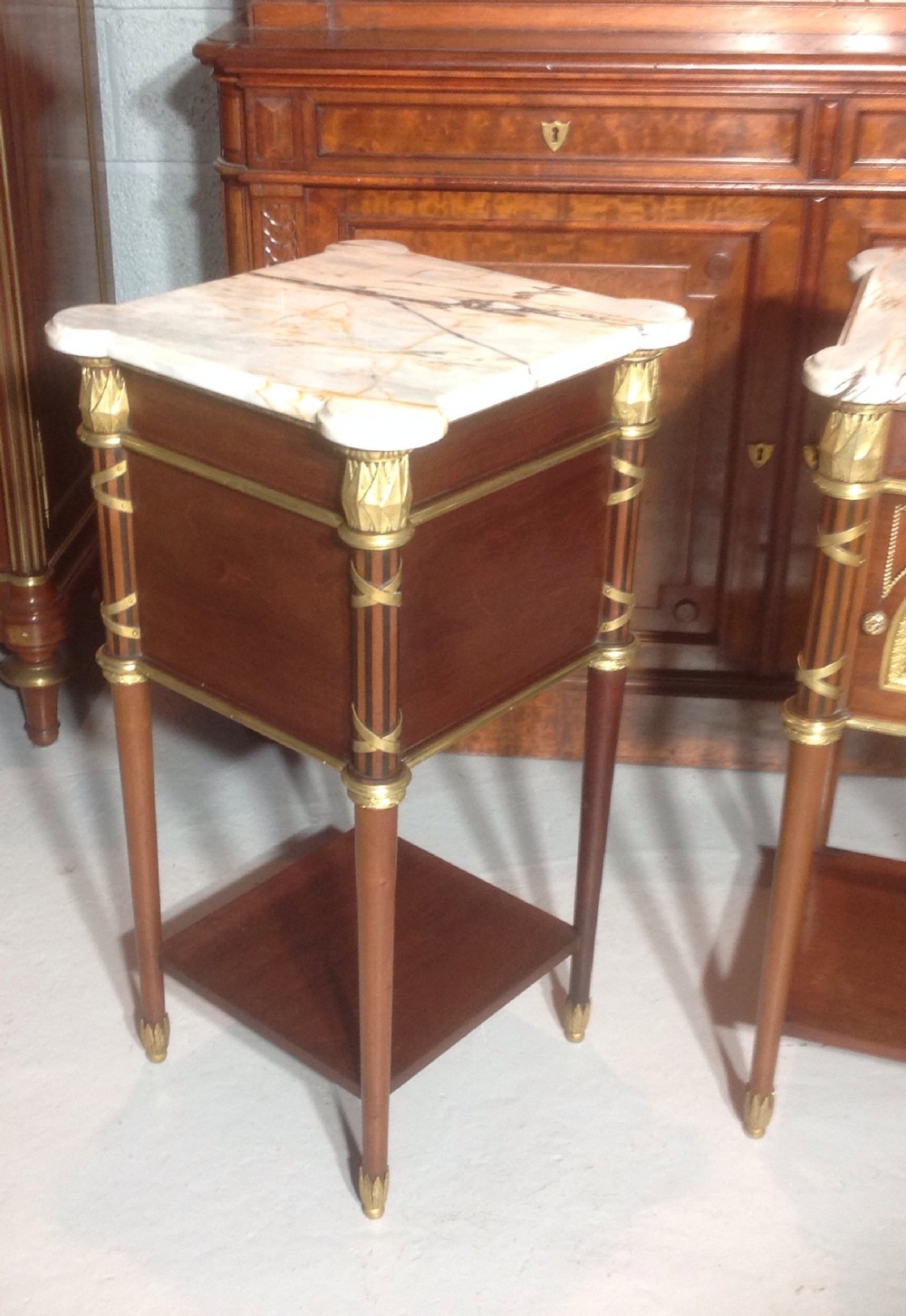 STUNNING PAIR OF FRENCH BEDSIDE CABINETS View XII