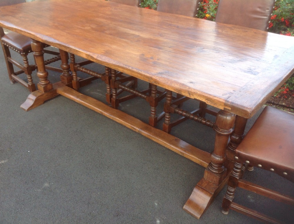 SOLID OAK FRENCH DINING TABLE View II