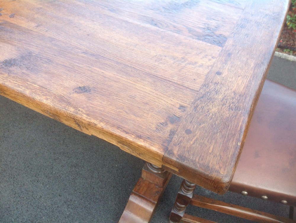 SOLID OAK FRENCH DINING TABLE View III