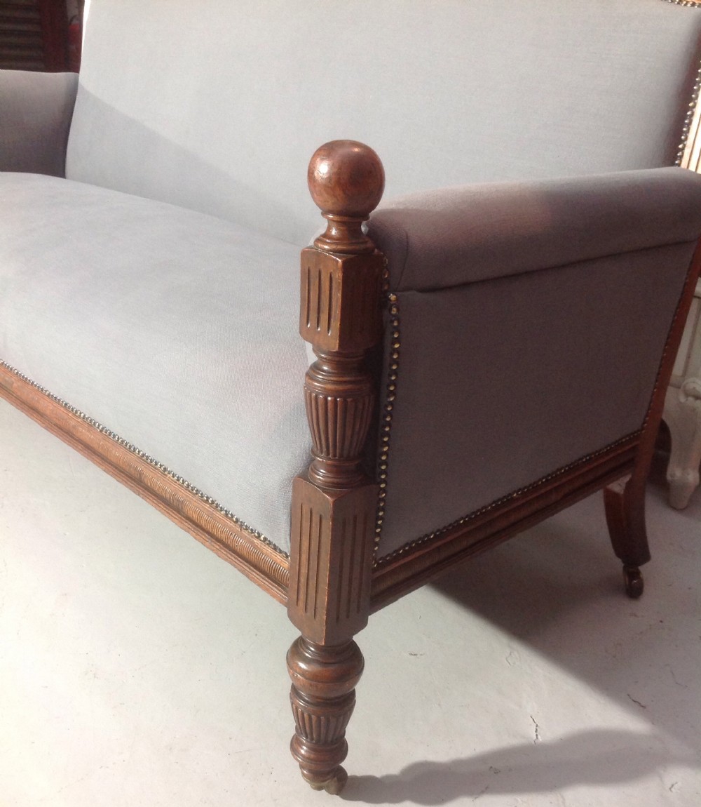 EDWARDIAN OAK SOFA View V