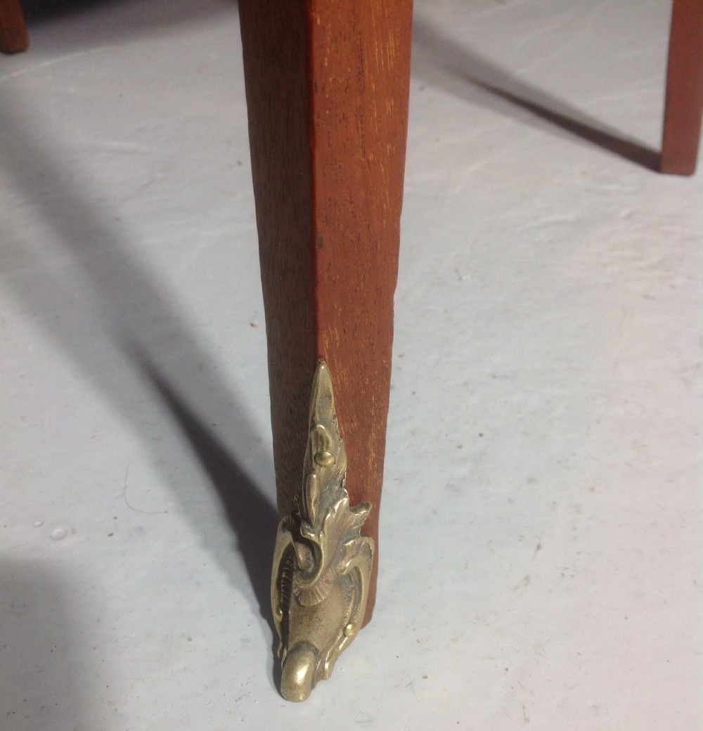 INLAID FRENCH MARBLE TOP SIDE CABINET View VII