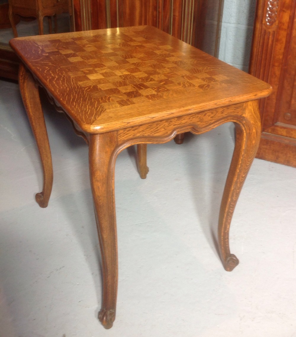 FRENCH OAK OCCASIONAL TABLE View II