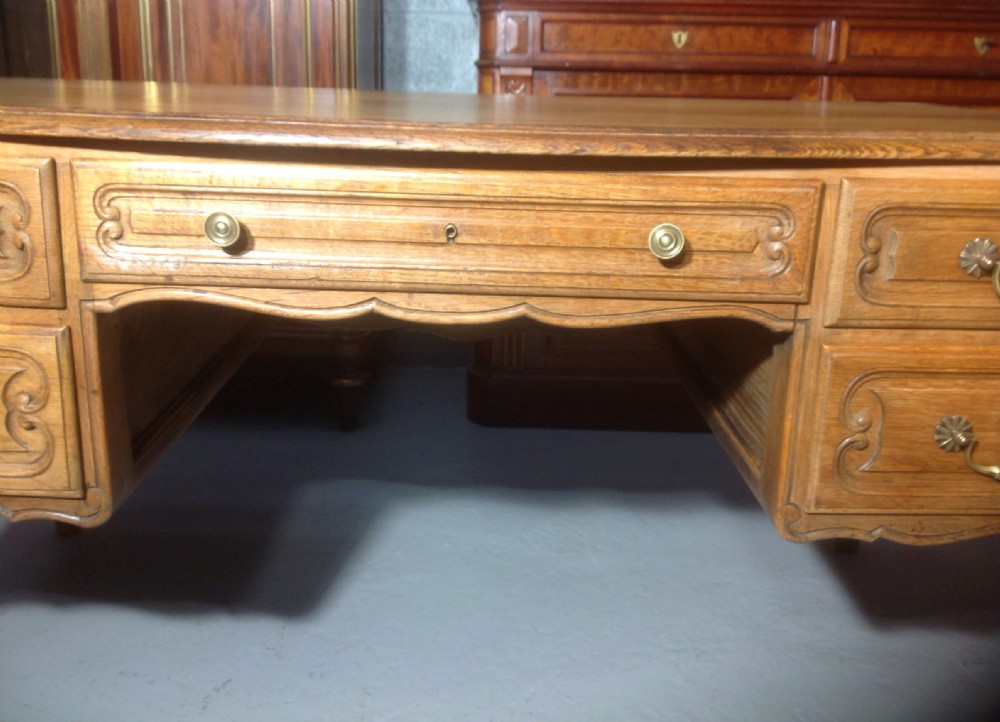 CARVED OAK FRENCH DESK View III