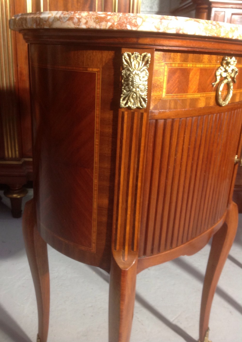 PAIR OF FRENCH BED SIDE CABINETS View II