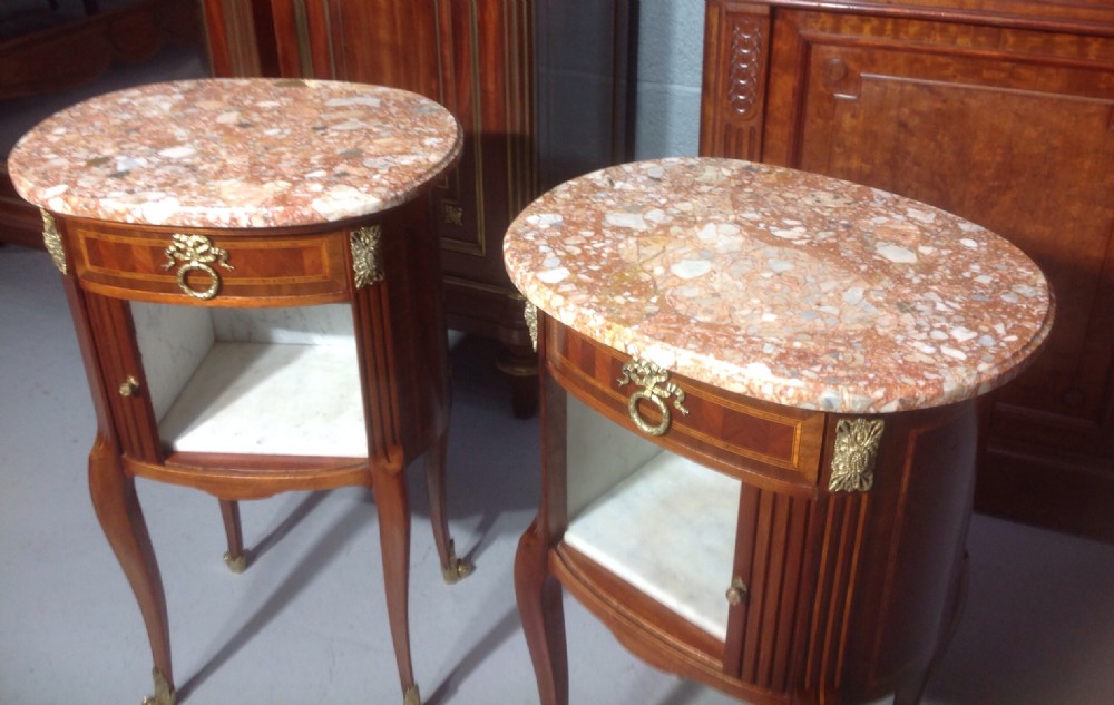 PAIR OF FRENCH BED SIDE CABINETS View VI