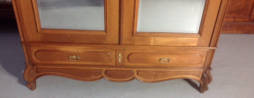 CARVED OAK FRENCH ARMOIRE View III