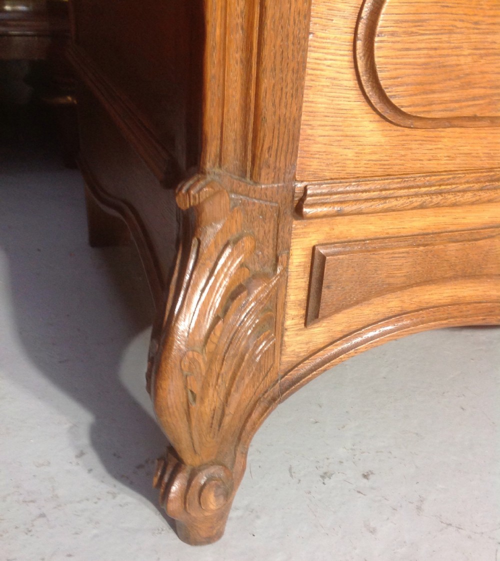 CARVED OAK FRENCH ARMOIRE View VI
