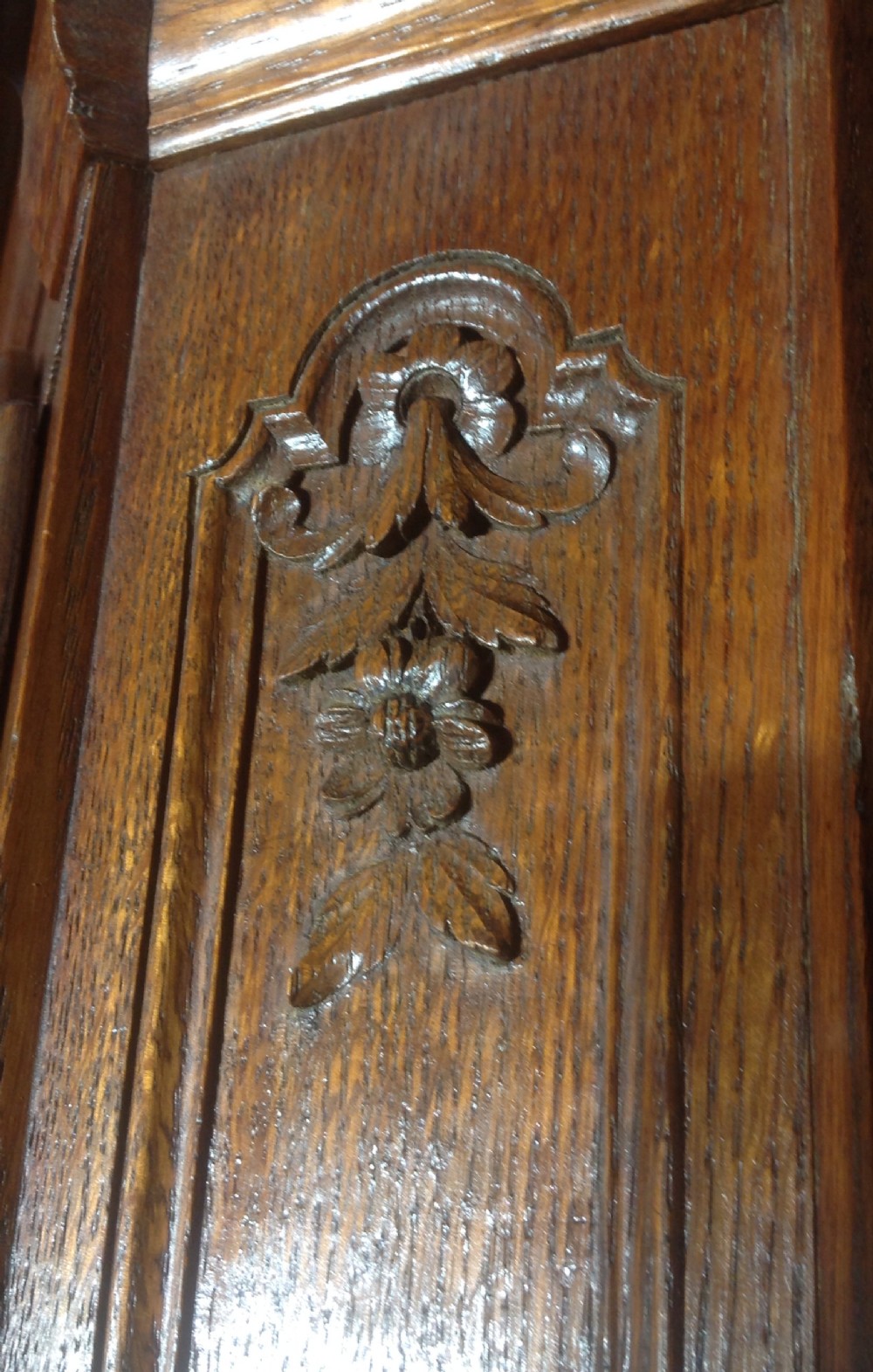 CARVED FRENCH OAK ARMOIRE View VII