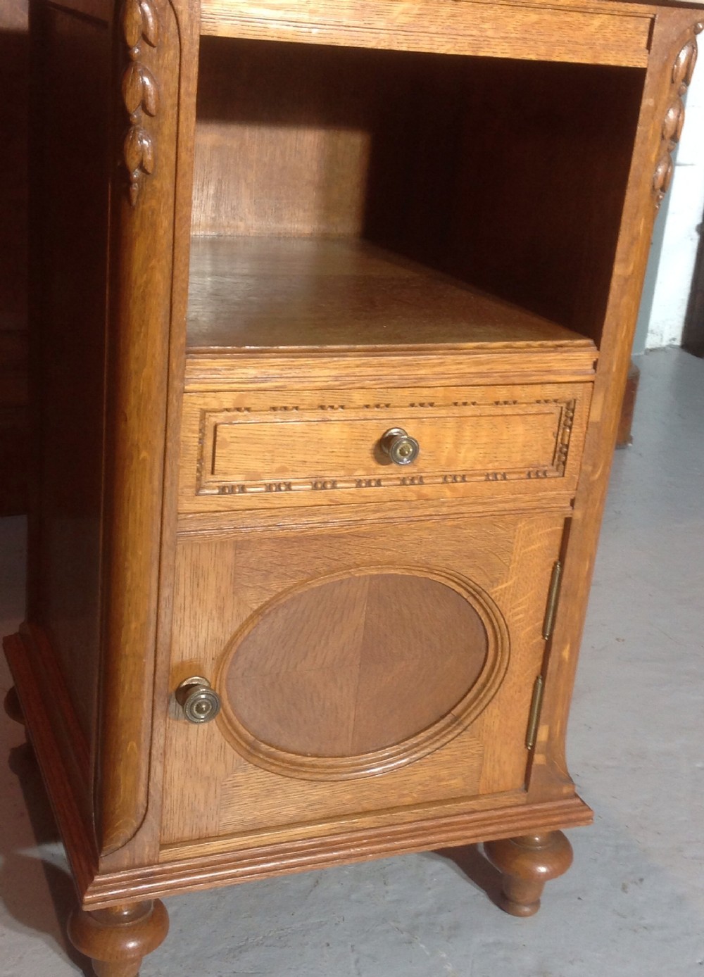 PAIR OF FRENCH OAK BEDSIDE CABINETS View IV