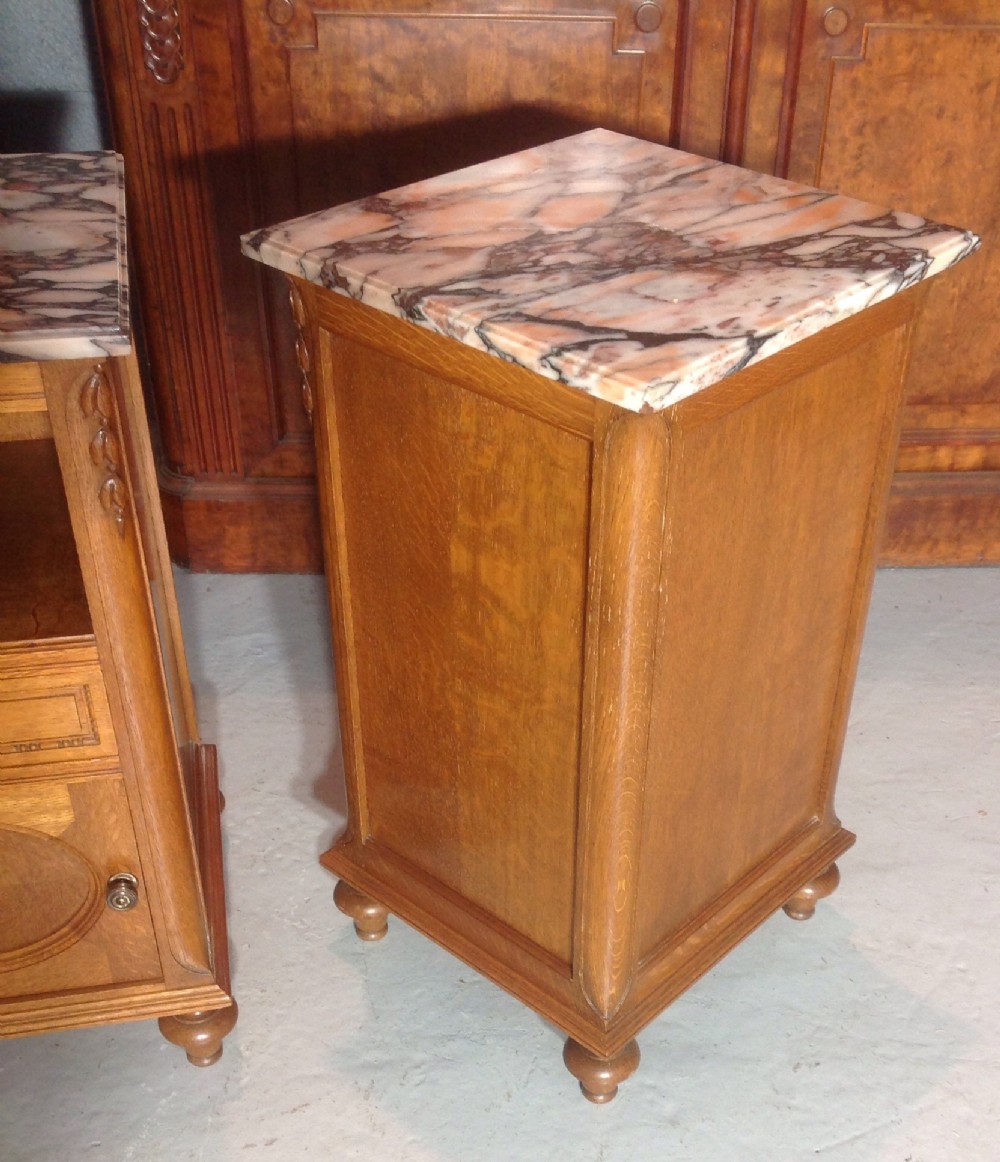 PAIR OF FRENCH OAK BEDSIDE CABINETS View VI