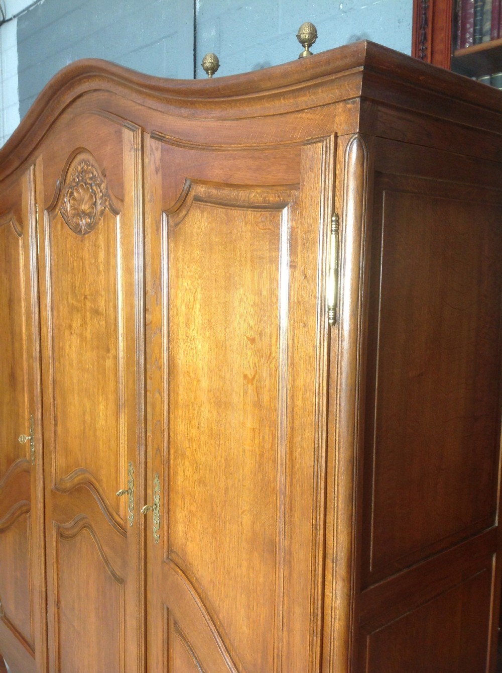 CARVED OAK FRENCH ARMOIRE View VI