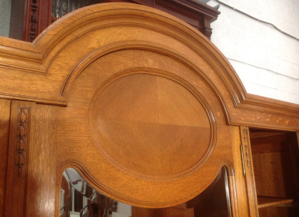 CARVED OAK FRENCH ARMOIRE View X