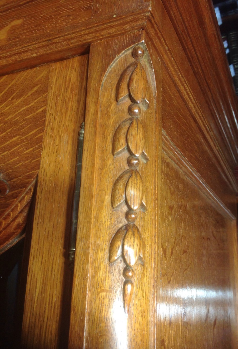 CARVED OAK FRENCH ARMOIRE View V