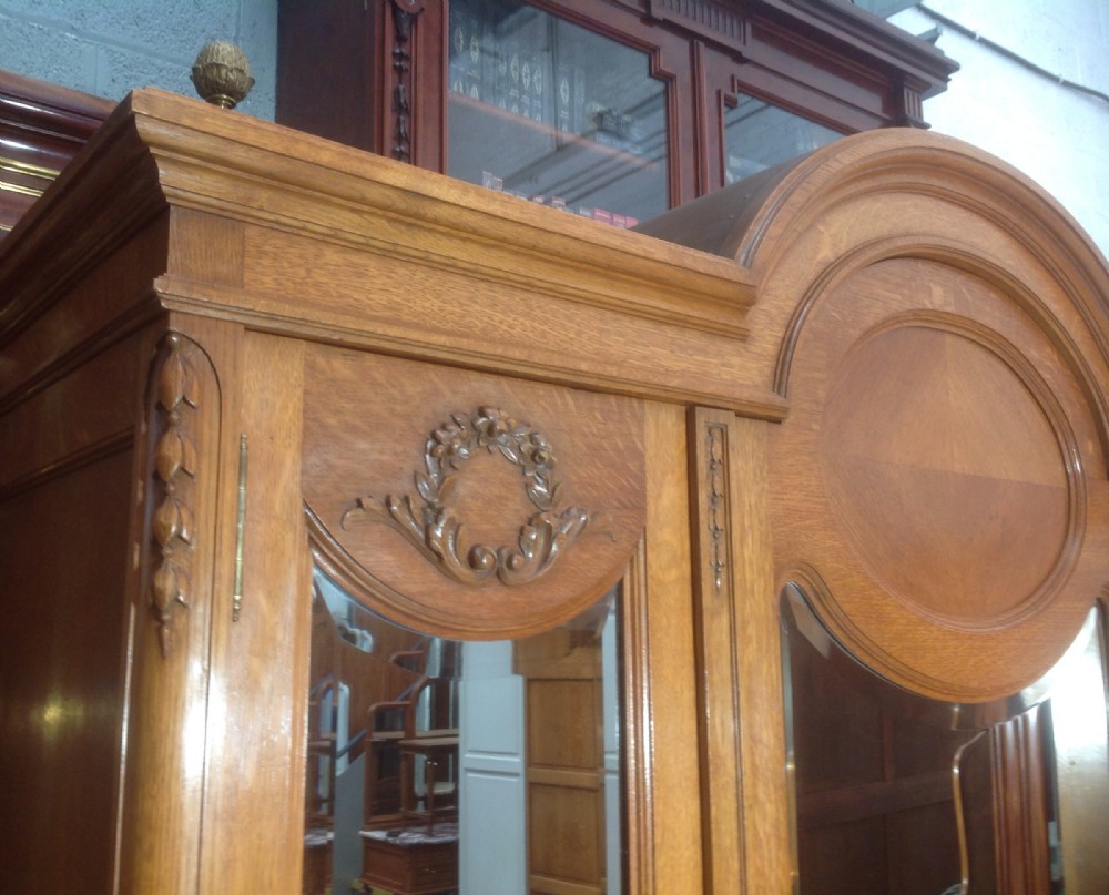 CARVED OAK FRENCH ARMOIRE View VIII