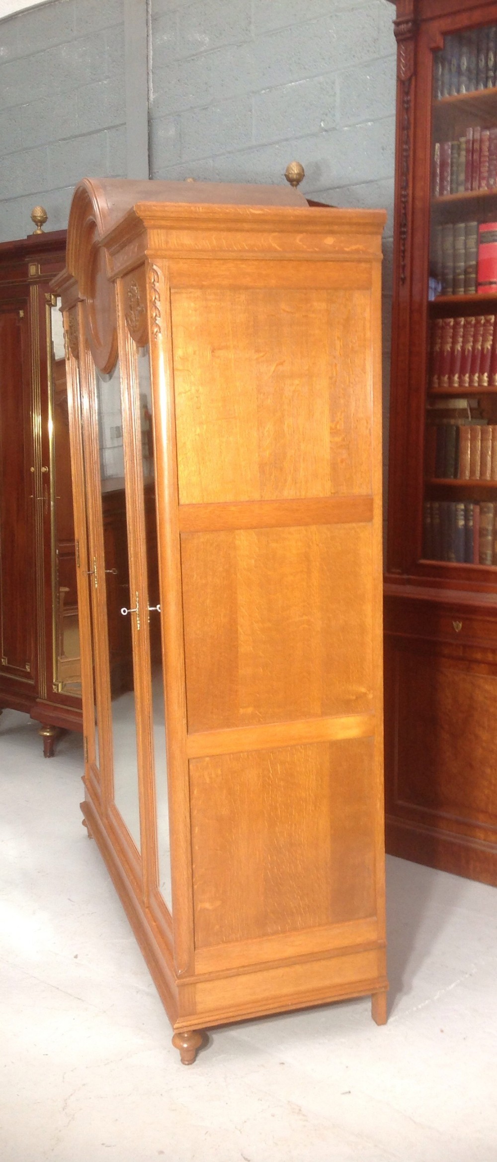 CARVED OAK FRENCH ARMOIRE View IX