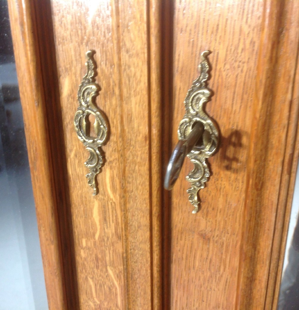 CARVED LIGHT OAK FRENCH ARMOIRE View IV
