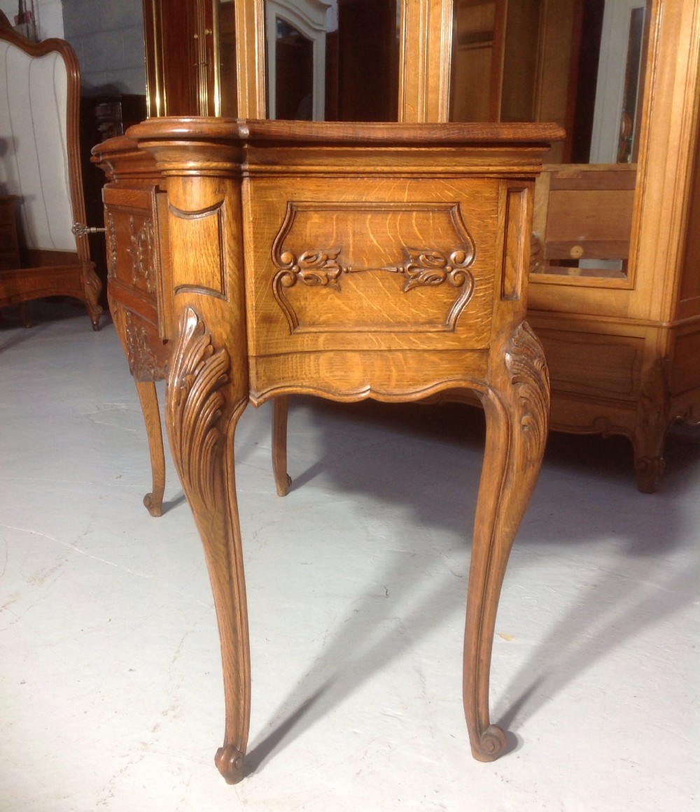 CARVED OAK FRENCH CONSOLE TABLE View II