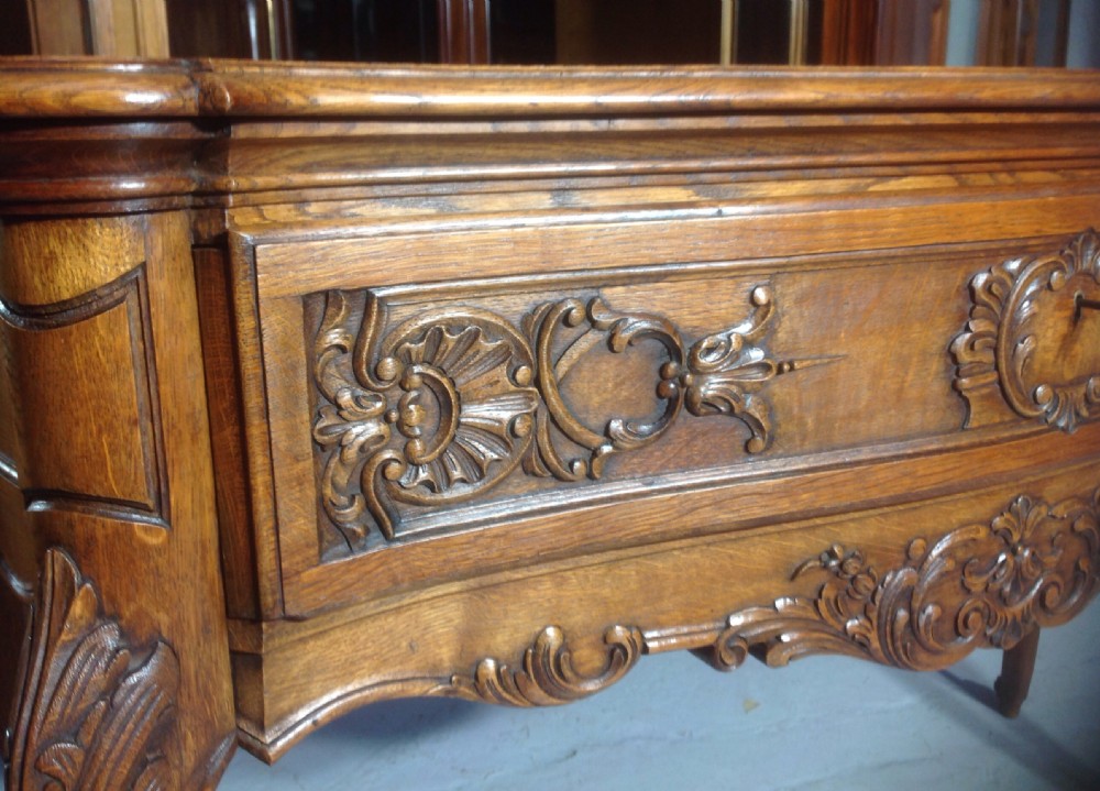 CARVED OAK FRENCH CONSOLE TABLE View III