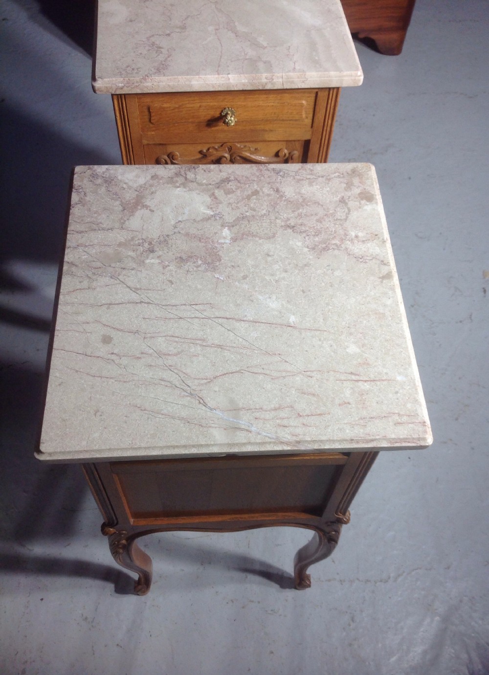 PAIR OF FRENCH OAK BEDSIDE CABINETS View VI