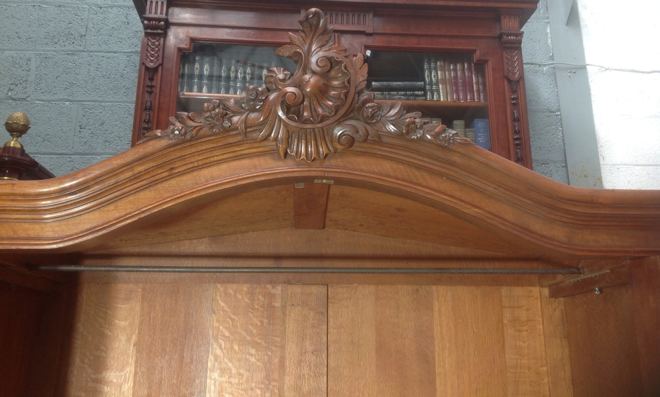 FRENCH MAHOGANY ARMOIRE View VIII