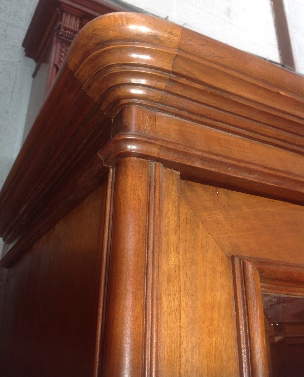 FRENCH MAHOGANY ARMOIRE View V