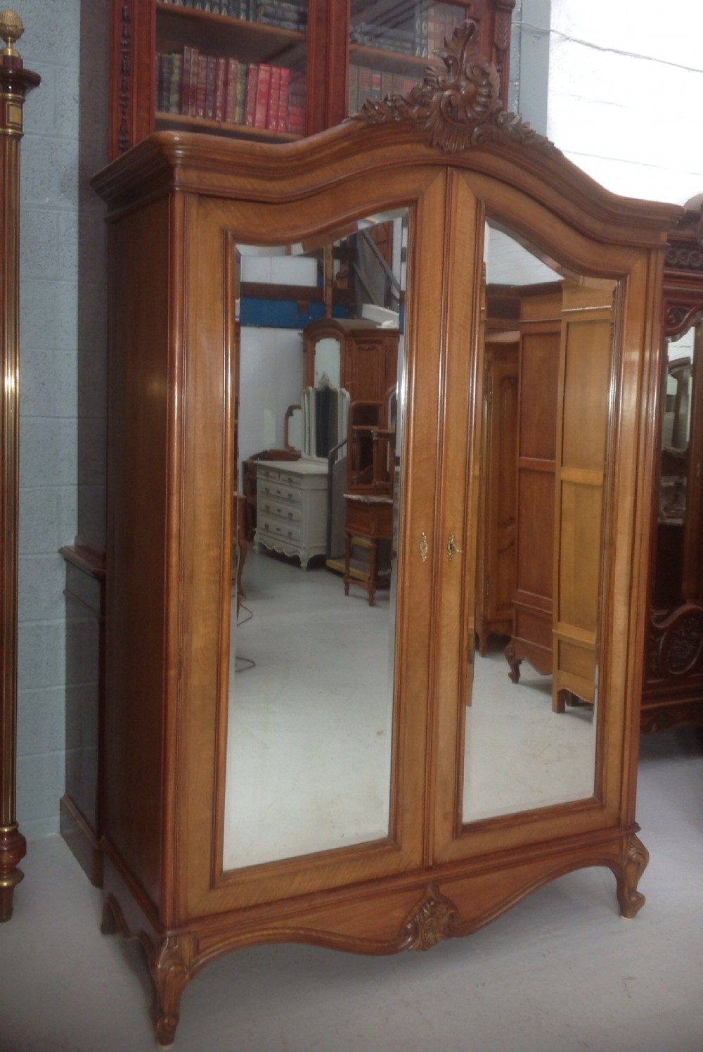 FRENCH MAHOGANY ARMOIRE View VII