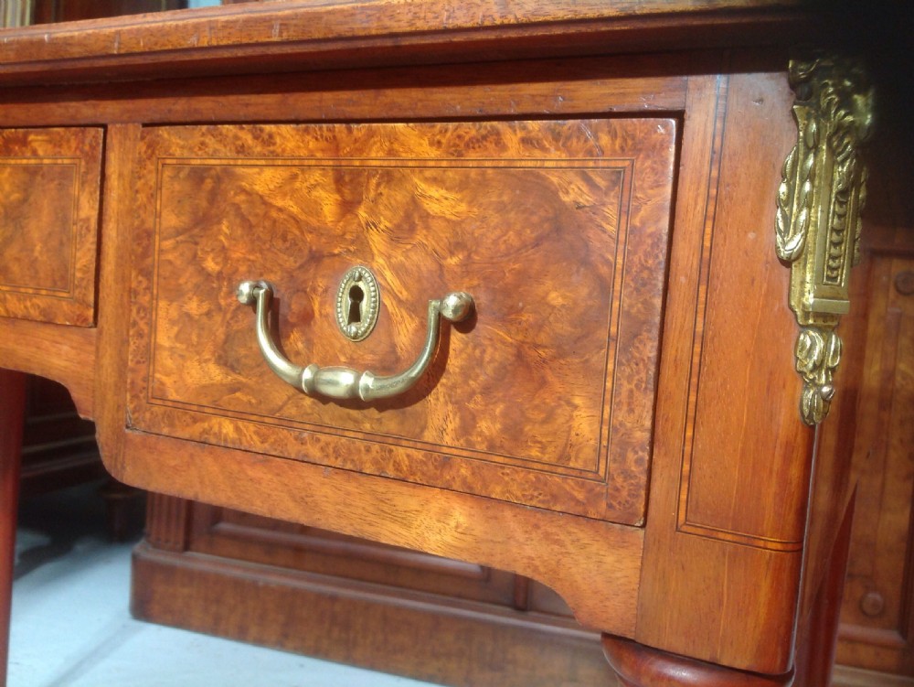 FRENCH BURR WALNUT WRITING DESK View IV