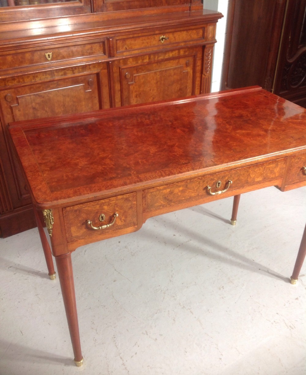 FRENCH BURR WALNUT WRITING DESK View VI