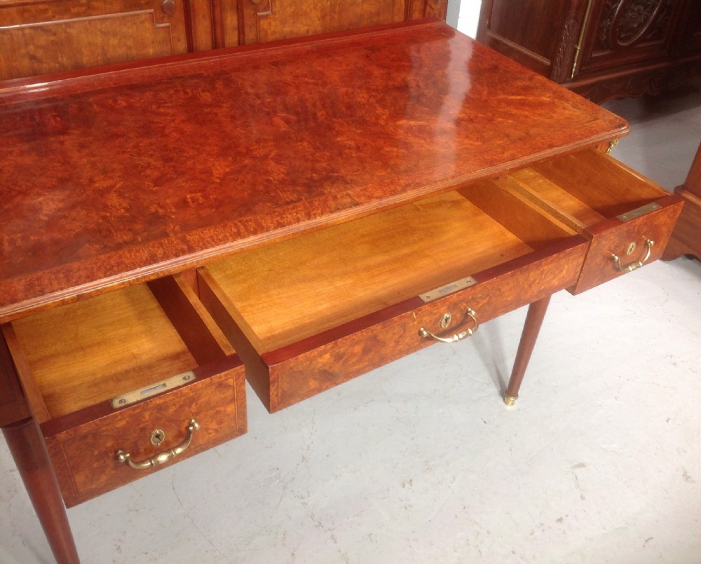 FRENCH BURR WALNUT WRITING DESK View VIII