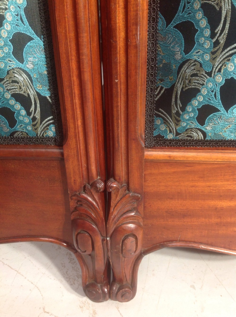 PAIR OF MAHOGANY FRENCH BEDS View II