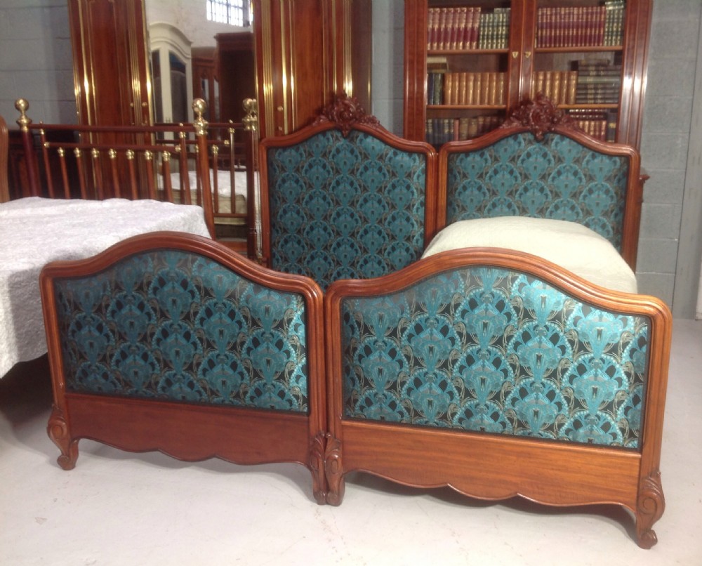 PAIR OF MAHOGANY FRENCH BEDS View X