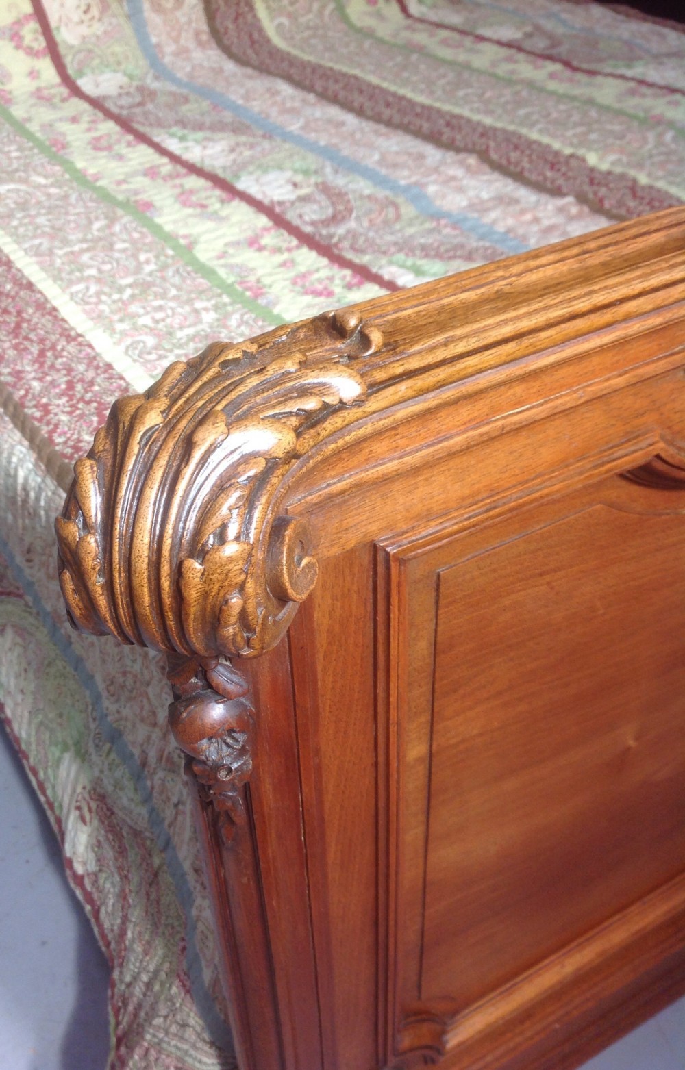 STUNNING FRENCH SUPERKING SIZE BED BY MAISON LALANDE PARIS View XV