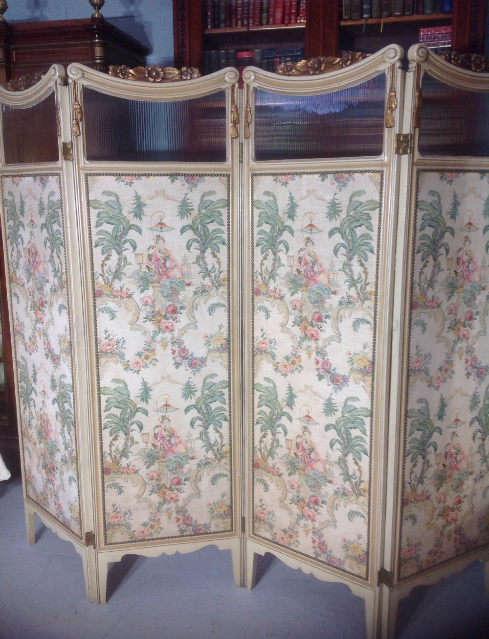 FRENCH PAINTED FOLDING SCREEN View II