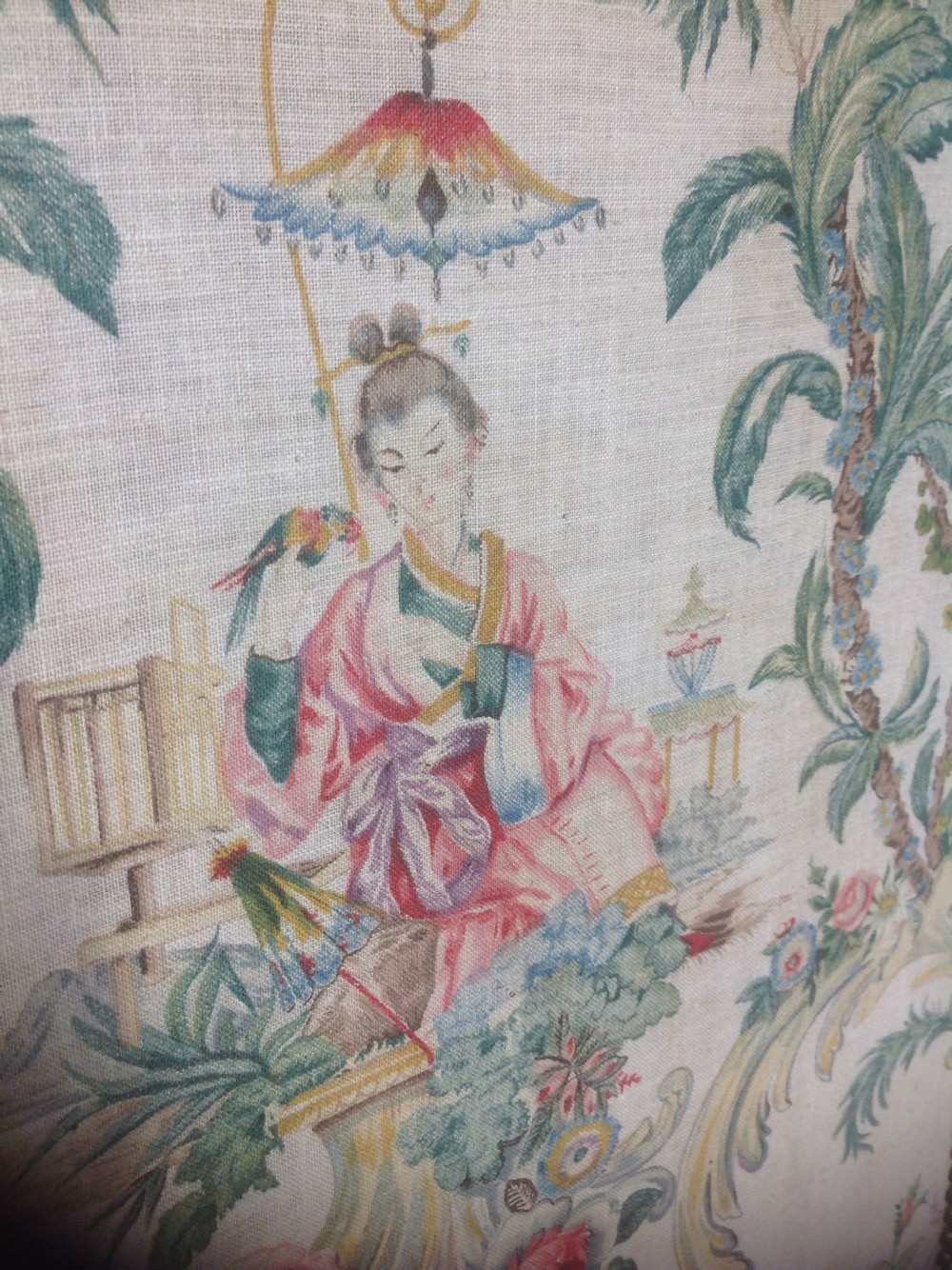 FRENCH PAINTED FOLDING SCREEN View VII
