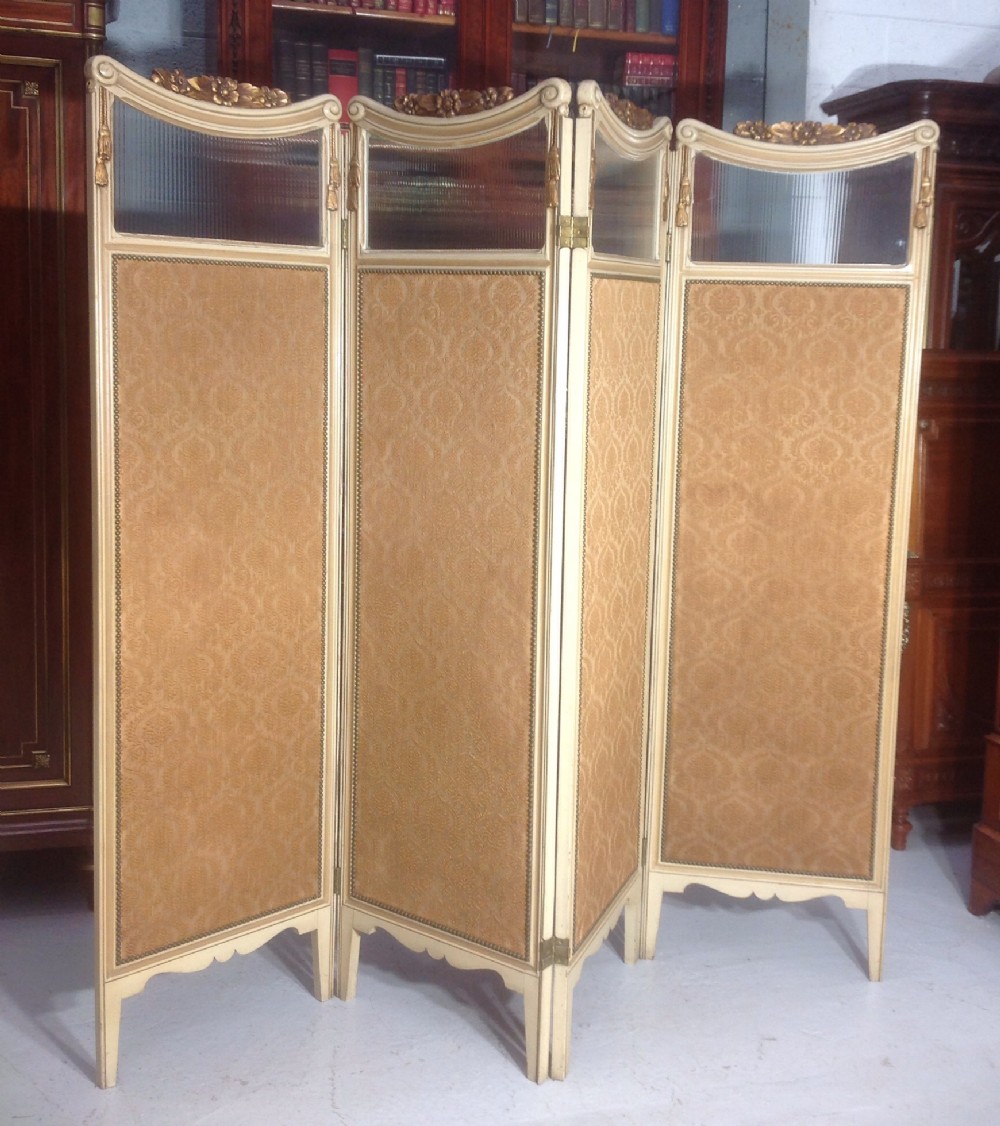 FRENCH PAINTED FOLDING SCREEN View X