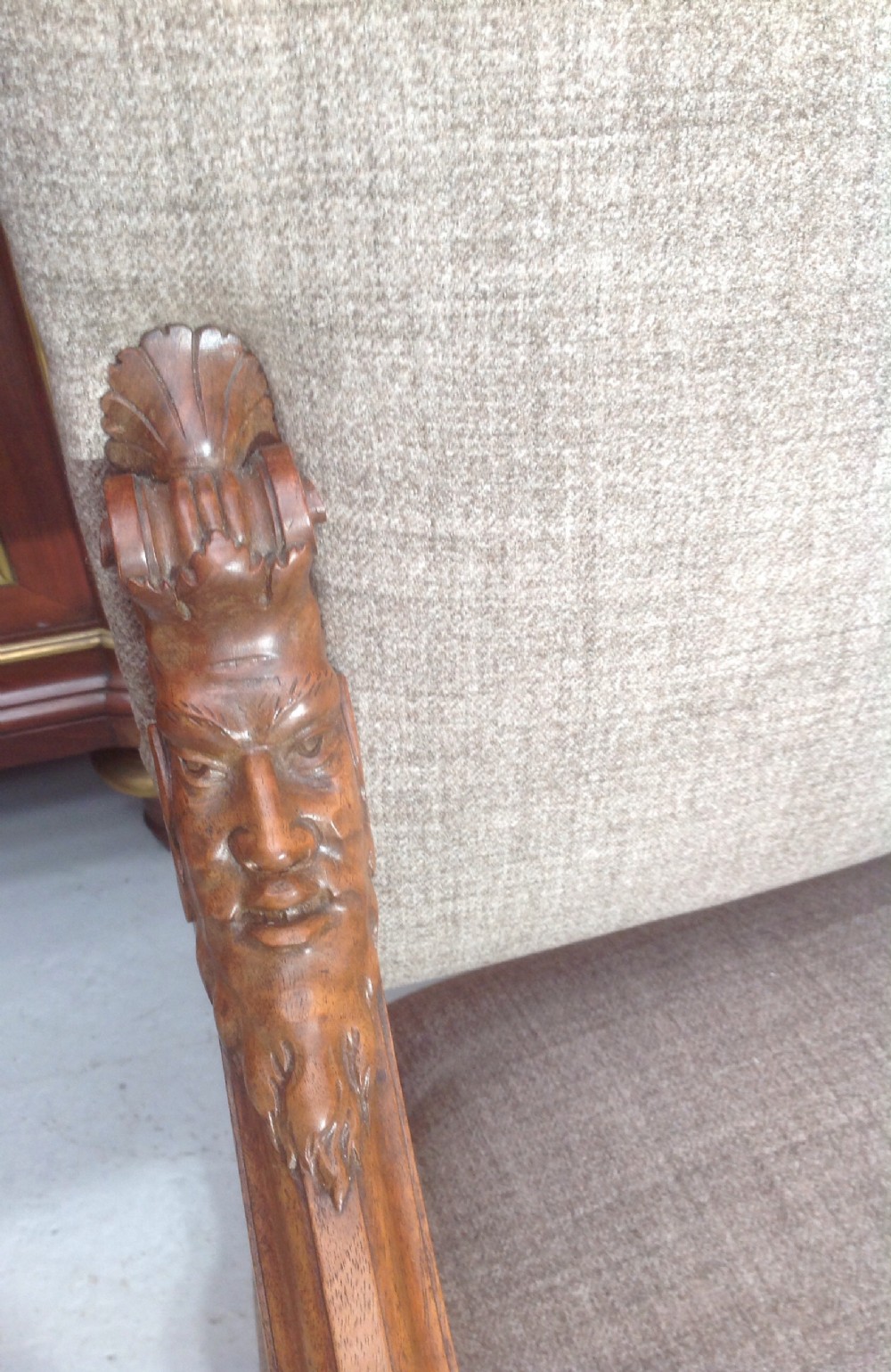 PAIR OF FRENCH WALNUT ARMCHAIRS View II