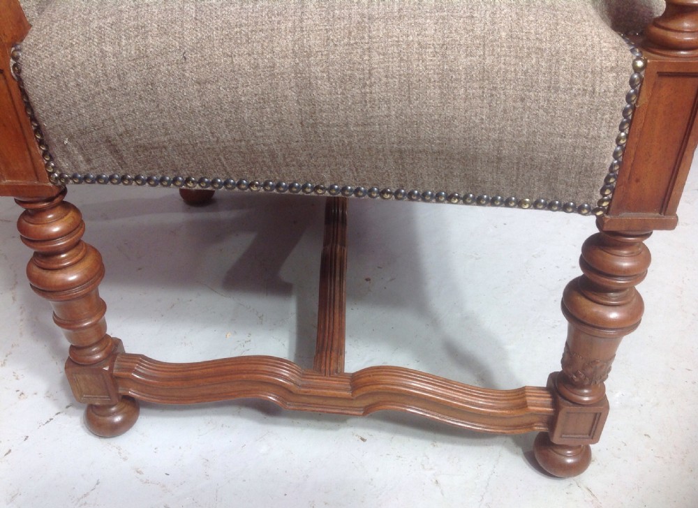 PAIR OF FRENCH WALNUT ARMCHAIRS View VIII