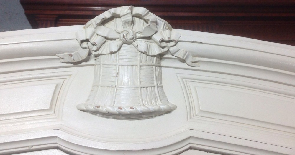 PAINTED FRENCH TRIPLE ARMOIRE View III