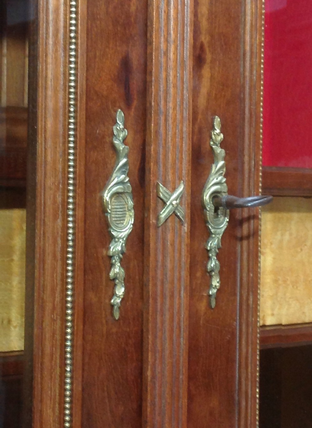 FRENCH PLUM PUDDING MAHOGANY BOOKCASE View III