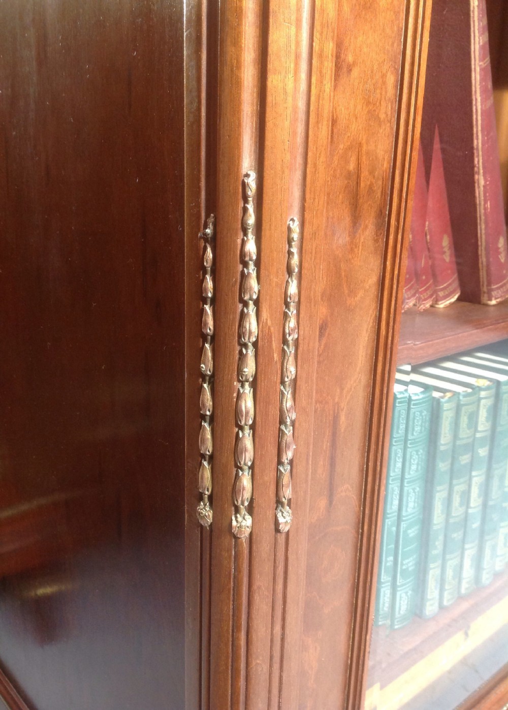 FRENCH PLUM PUDDING MAHOGANY BOOKCASE View V
