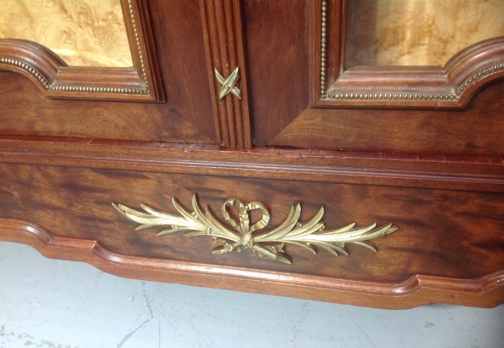 FRENCH PLUM PUDDING MAHOGANY BOOKCASE View VI