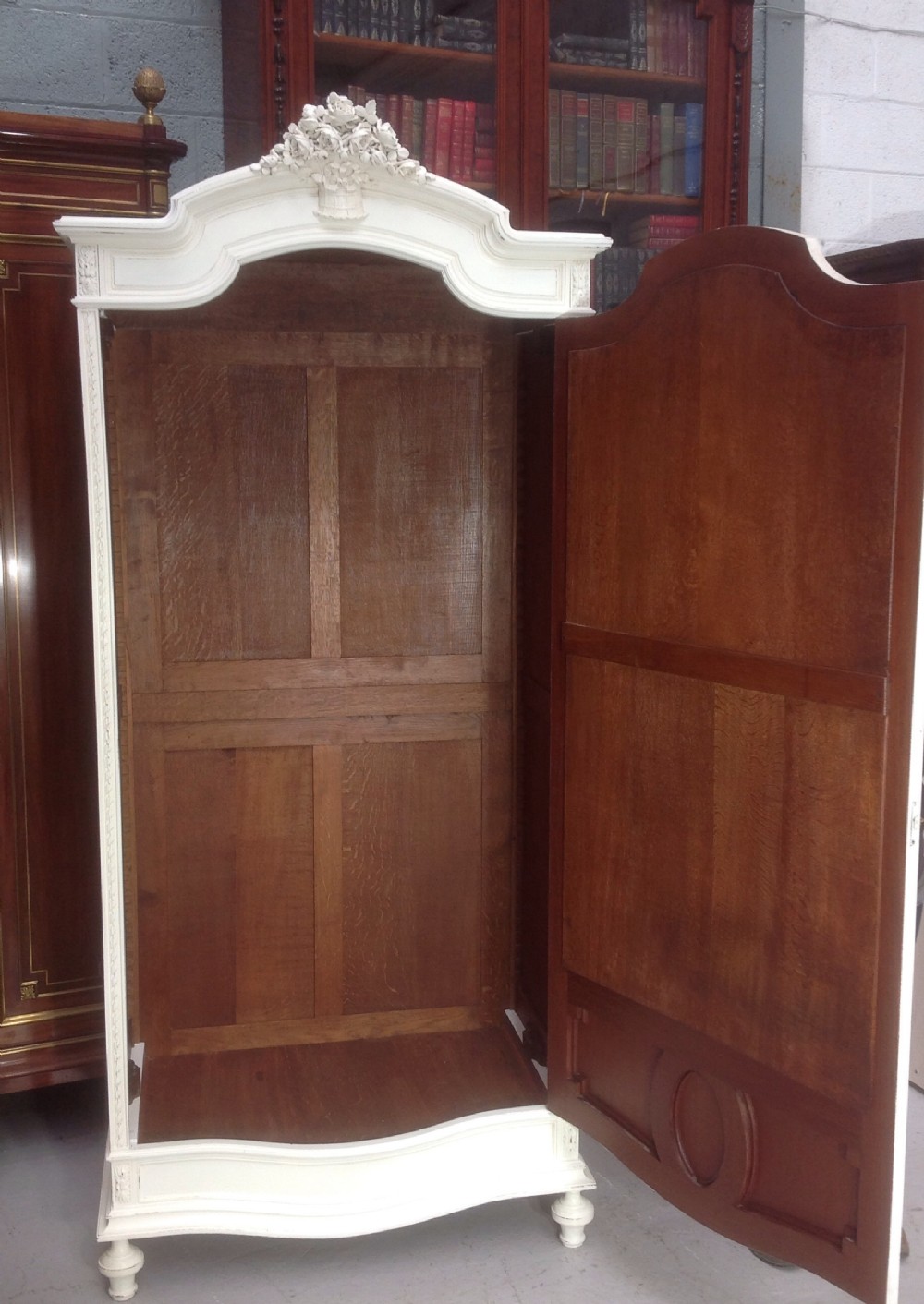 PAINTED CARVED FRENCH ARMOIRE View VII