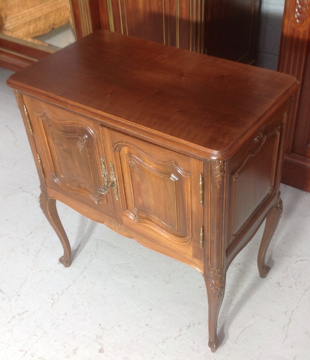 WALNUT FRENCH CARVED CABINET View II