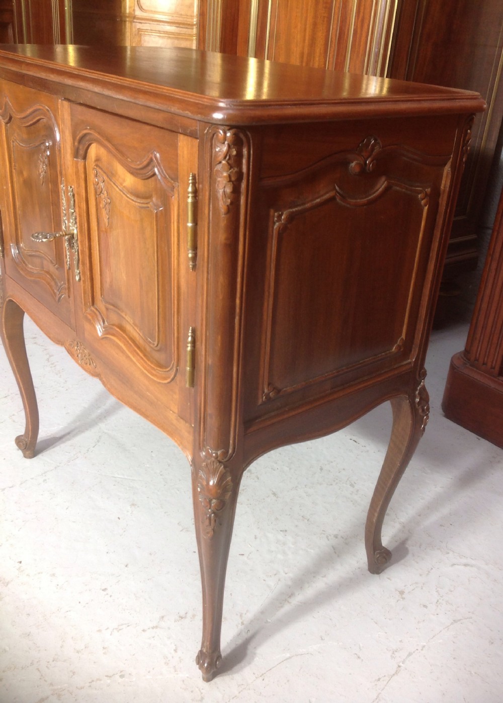 WALNUT FRENCH CARVED CABINET View III