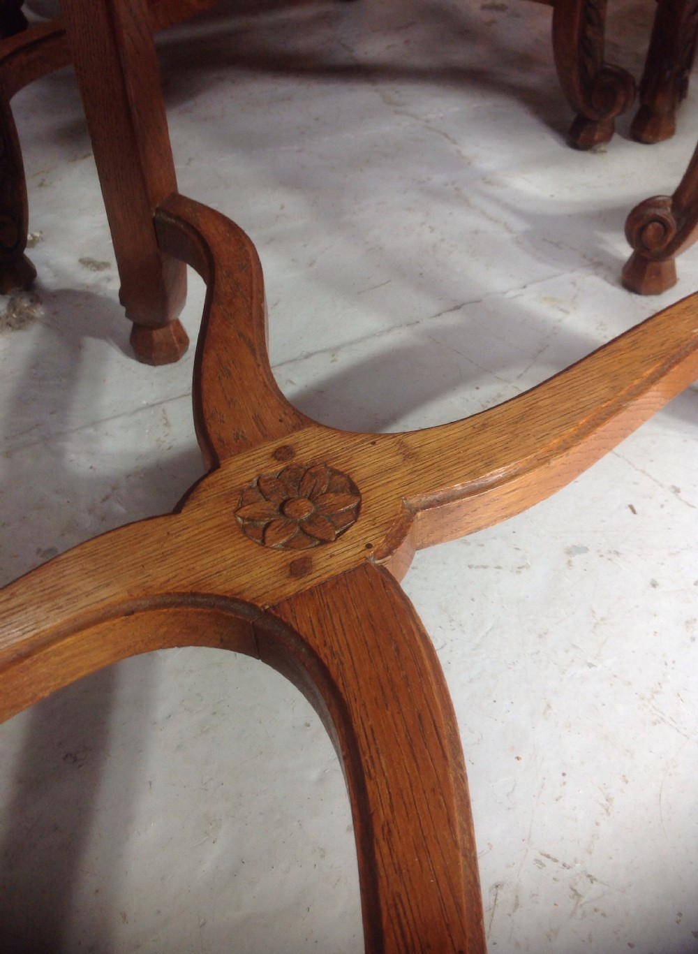 SET OF 12 FRENCH OAK CHAIRS View VII