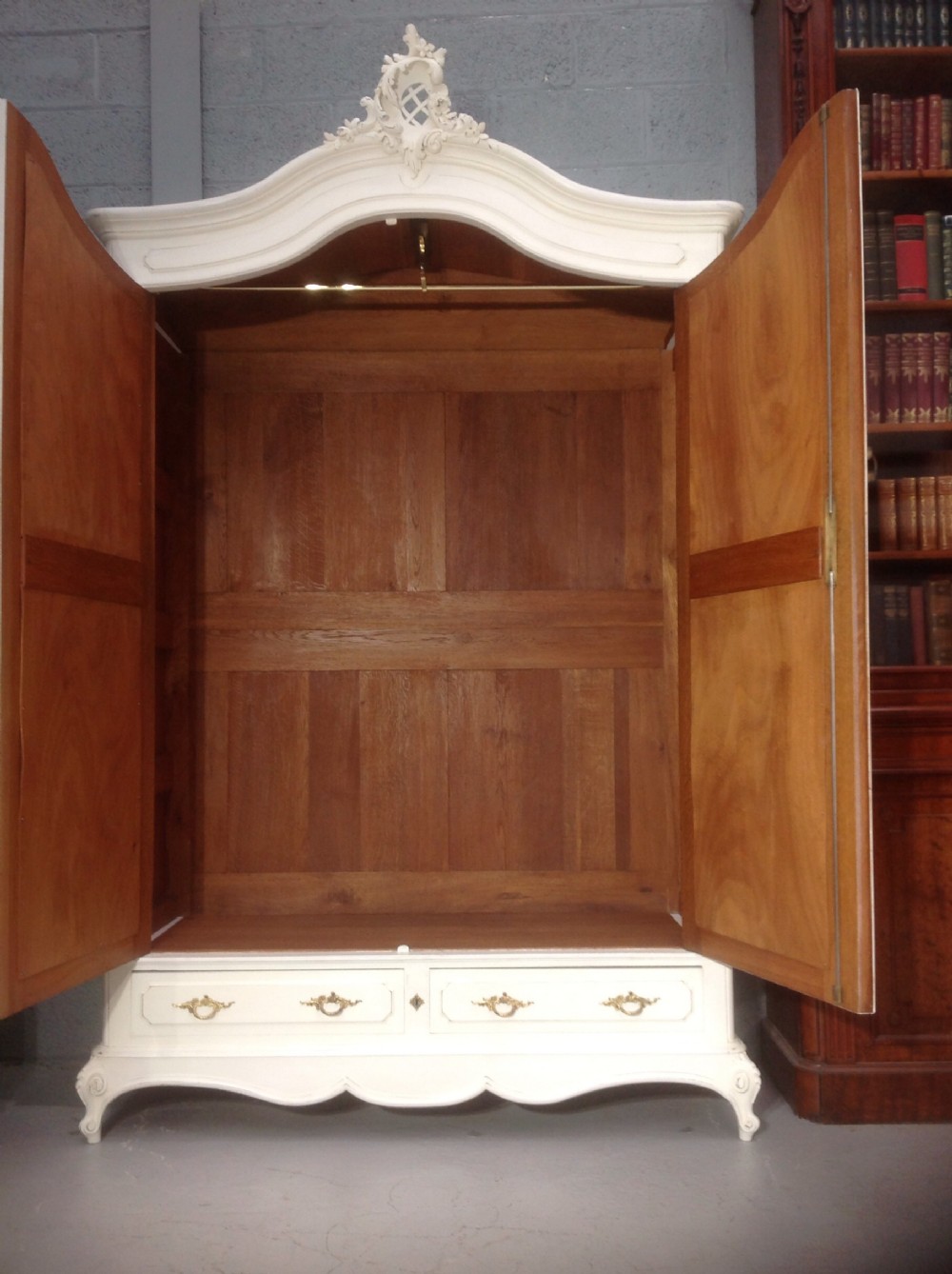 LARGE PAINTED FRENCH ARMOIRE View VI