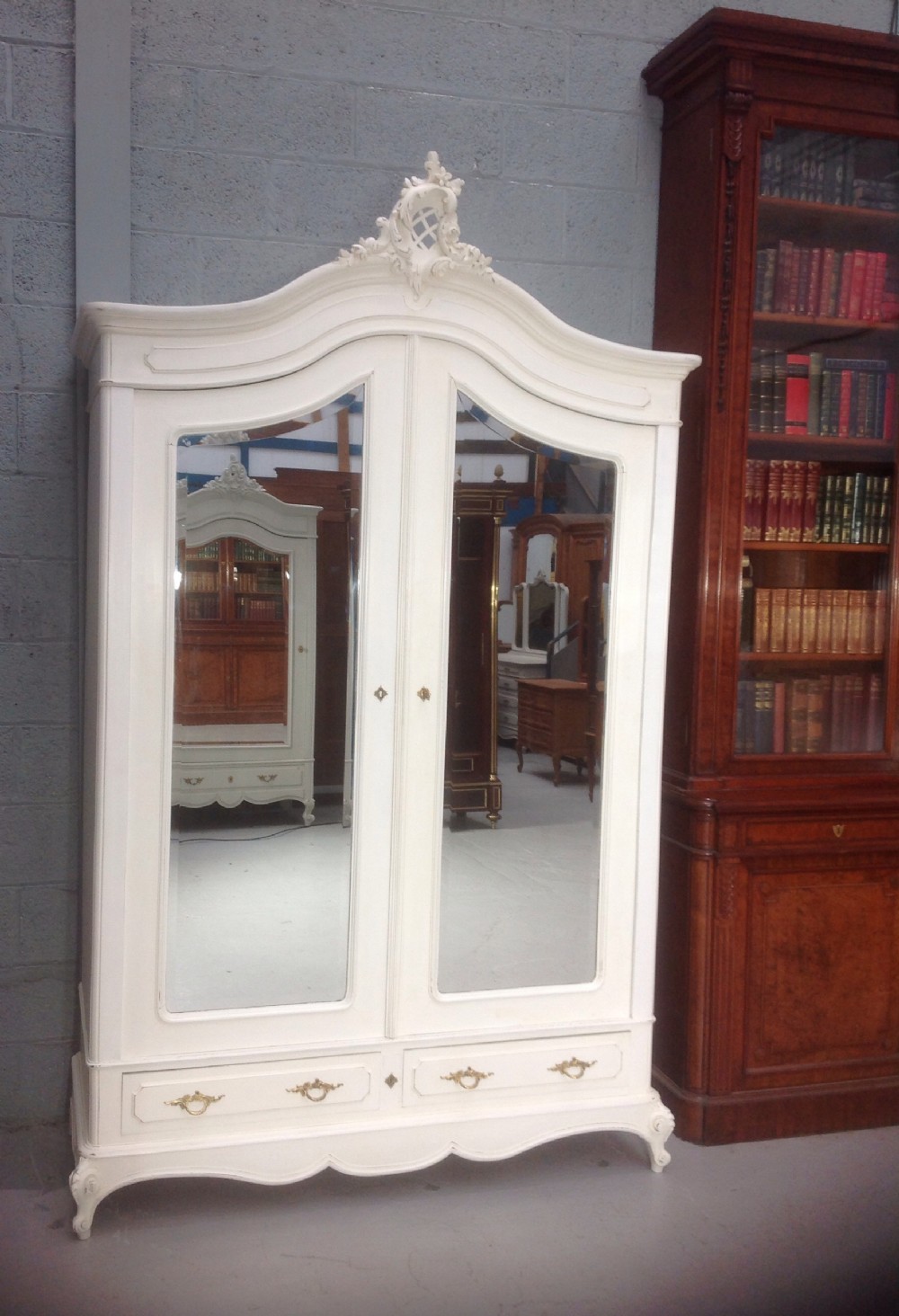 LARGE PAINTED FRENCH ARMOIRE View VII