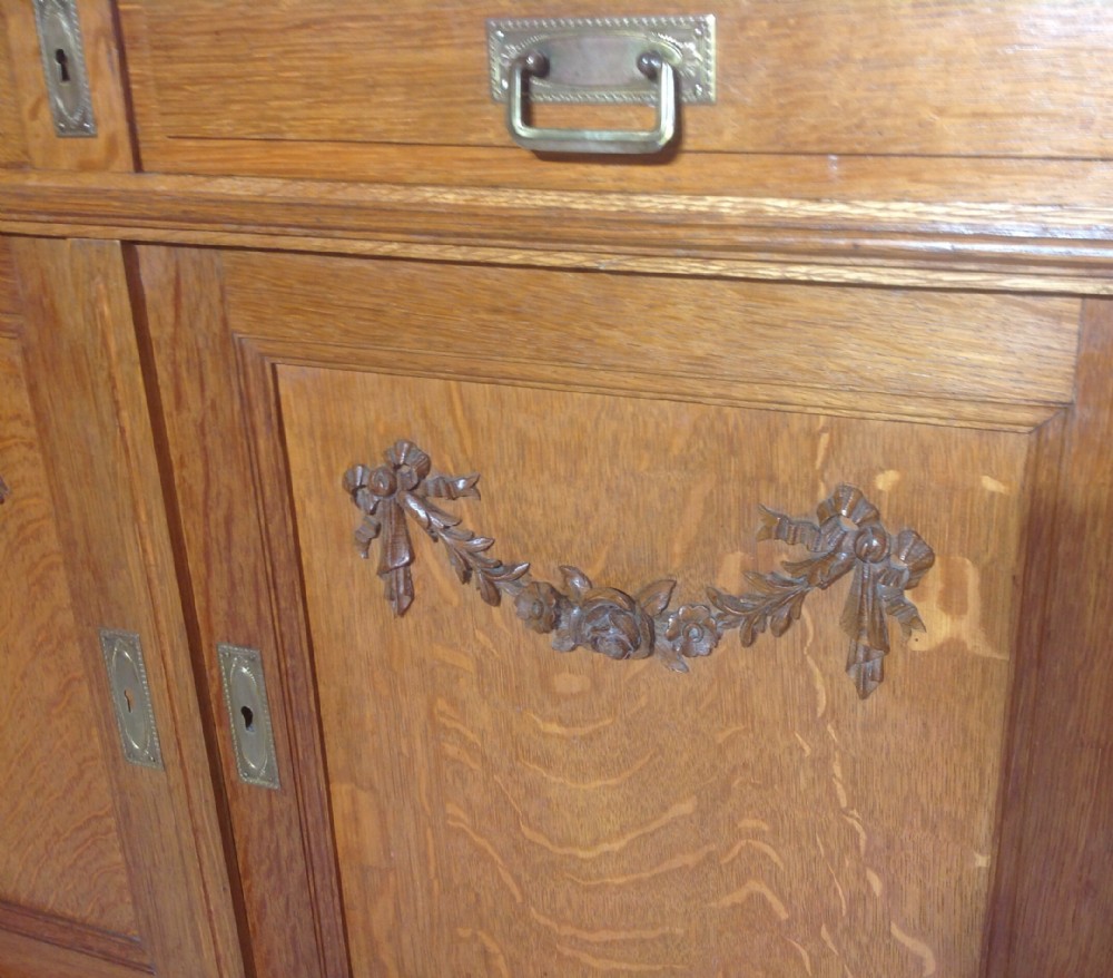 CARVED OAK FRENCH WASHSTAND  View II