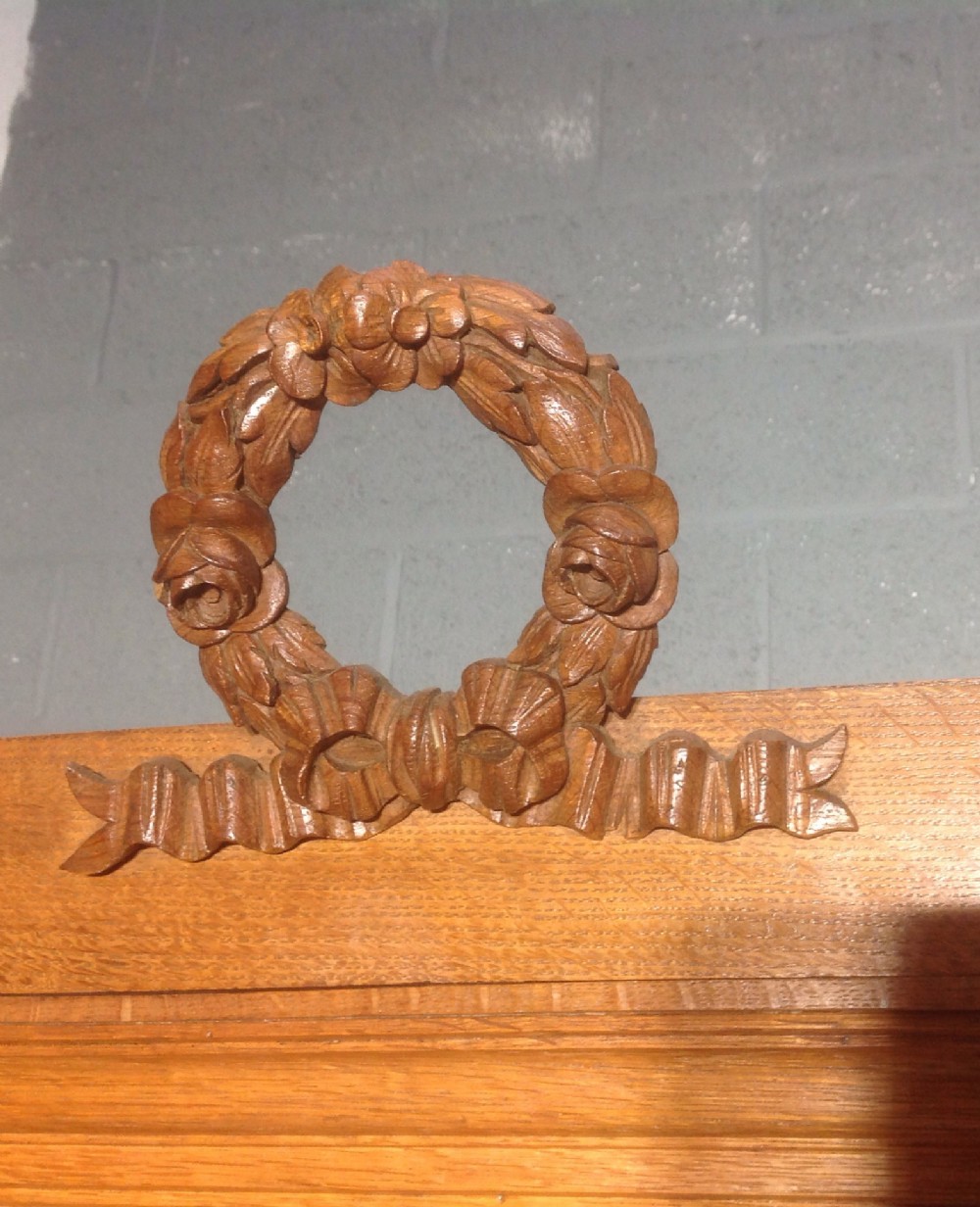CARVED OAK FRENCH WASHSTAND  View III